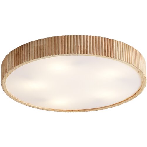 QAZQA Japandi stropna svetilka lesena 60cm 5-luči - Lyra Cene