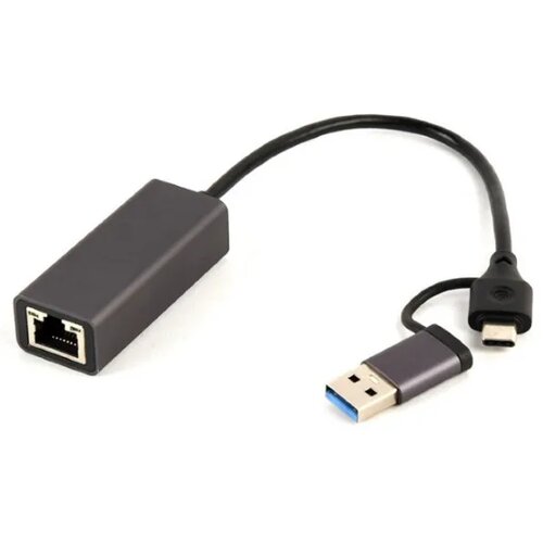 Gembird USB 3.1 + USB C Gigabit mrežni adapter Slike