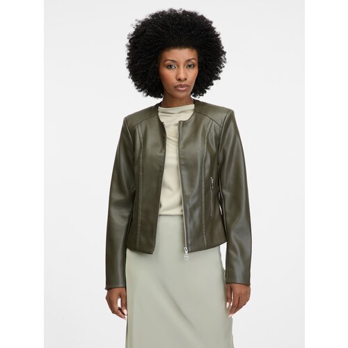 Orsay Khaki women's faux leather jacket - Women's Cijene