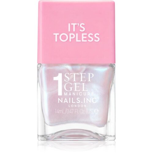 Nails Inc. It&rsquo;s Topless gel lak za nokte za dugotrajni efekt nijansa Kat Baby Pink Iridescent 14 ml Cijene