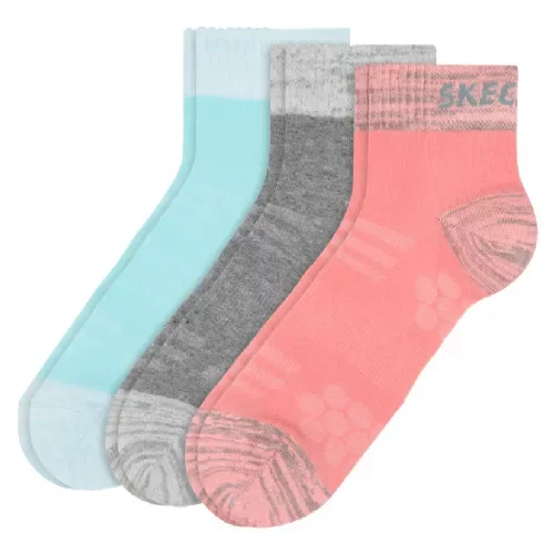 Skechers 3ppk wm mesh ventilation quarter socks sk42022-3060