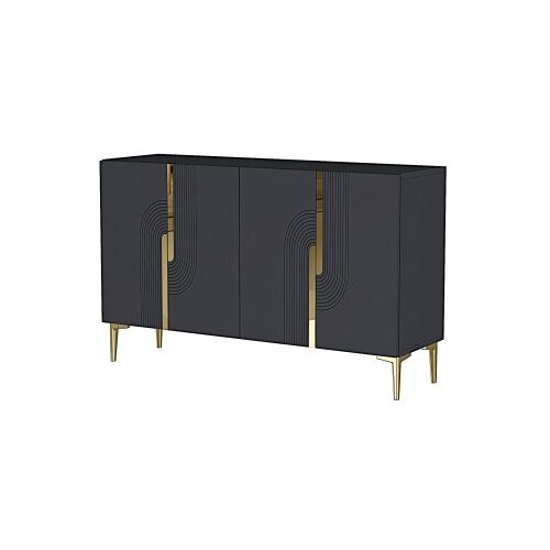 Hanah home konzola meyra 120 anthracite gold Slike