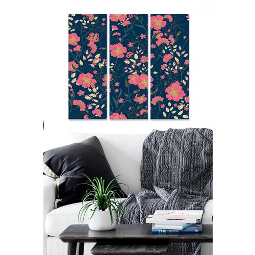Wallity MDF1151445 multicolor decorative mdf painting (3 pieces) Slike