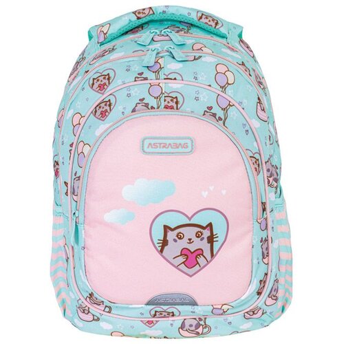 Astrabag Ranac đački anatomski 3zipa AB330 Kitty's World 502024001 svetlo roze Cene