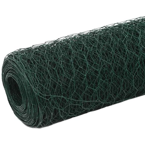 Žičana mreža od čelika s PVC oblogom za koko&amp;scaron;i 25 x 1,5 m zelena Slike