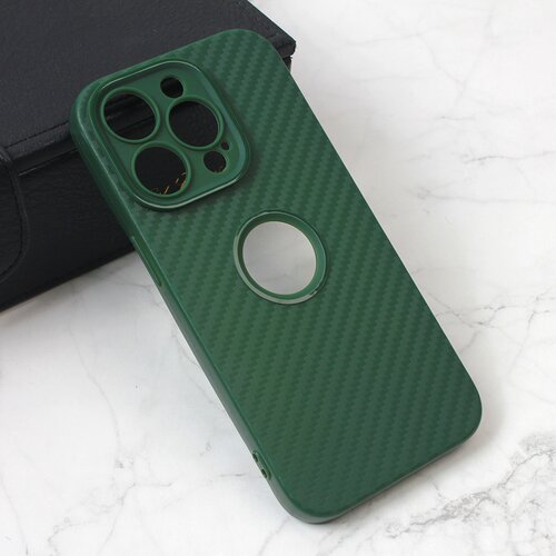 Torbica carbon stripe za iphone 14 pro 6.1 zelena Slike