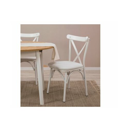 HANAH HOME trpezarijski sto i stolice oliver white, oak Slike