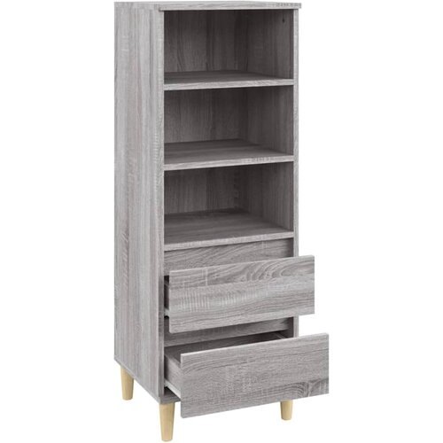  Visoka komoda boja hrasta 40x36x110 cm od konstruiranog drva Slike
