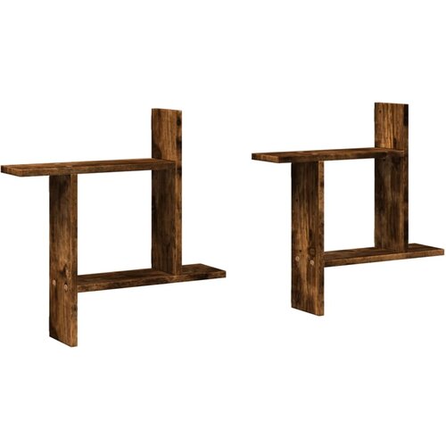 Maison Chic 2 kosi Stenske Police - Viseče police dim. hrast 50x12x50 cm inženirski les, (21794116) Cene