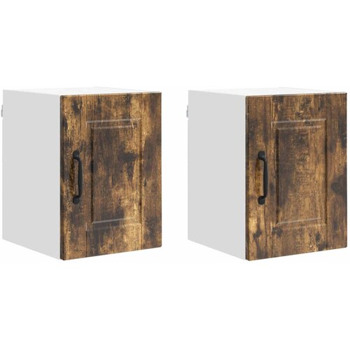  Ormar za Zid 2 pcs Dimljeni hrast 30 x 31 x 40 cm Slike