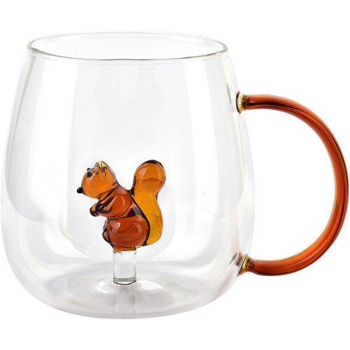 Mondex Skodelica steklo Peter Squirrel AW25 400ml 7,5x11,5x9,5 cm prozorna 1 kos, (5000179574) Cene