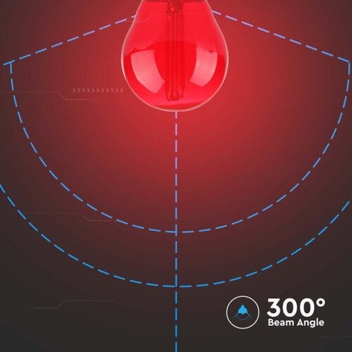  led sijalica filament G45 E27/2W/230V crvena Slike
