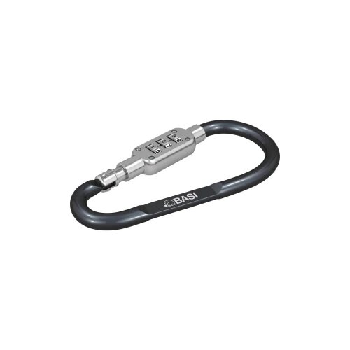 Basi 0006-0104-1100 - karabiner kuka - anodizirani aluminij - 3-znamenkasta kombinacija brojeva - crna - 0006-0104- Slike