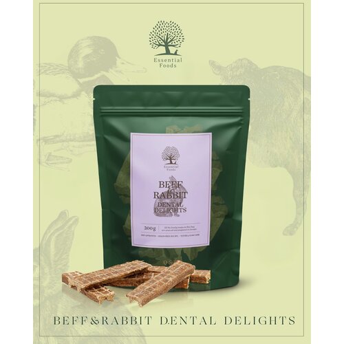 Essential Foods Essential poslastica za pse Beef&Rabbit Dental 200g Cene