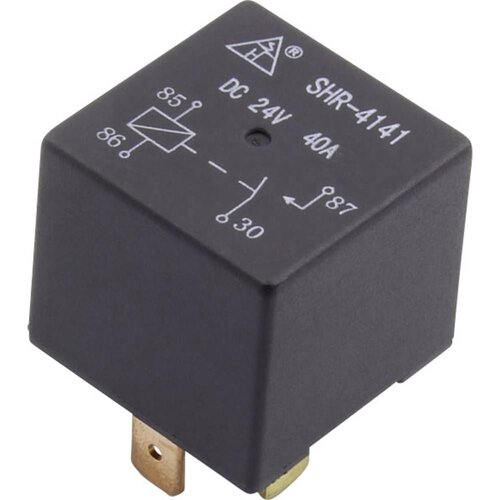 TRU COMPONENTS Automobilski relej 24 V/DC 40 A 1 zatvarač SHR-4141A SHR-24VDC-FA 4-polno Cijene