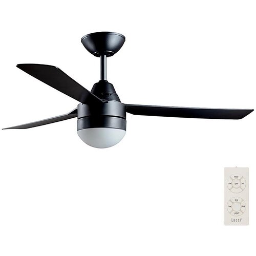 BAYSIDE 531018 - Plafonski ventilator MEGARA, 2xE14/15W/230V, crne boje, sa daljinskim upravljačem Cene