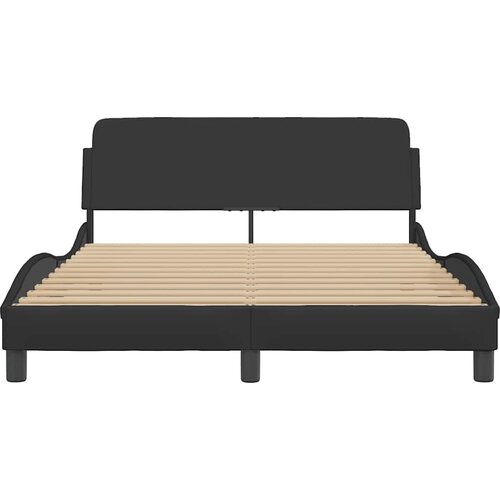  Okvir za krevet Dover crni 140x190 cm od umjetne kože Slike