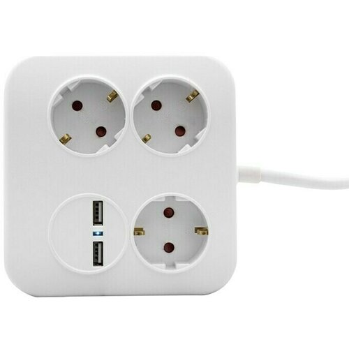 REV Produžni kabel s utičnicama (3-struko, 1,4 m, 2 USB priključka, Broj &amp;scaron;uko utičnica: 3) Slike