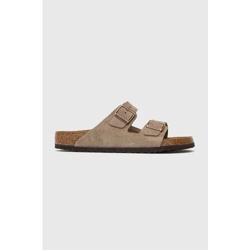 Birkenstock Natikače od brušene kože Arizona za muškarce, boja: bež, 51461.TAUP