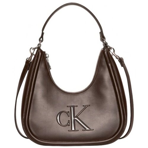 Calvin Klein Jeans Torbe Lv04f3561g Bold Ck Small Crescent B Kostanjeva Cene