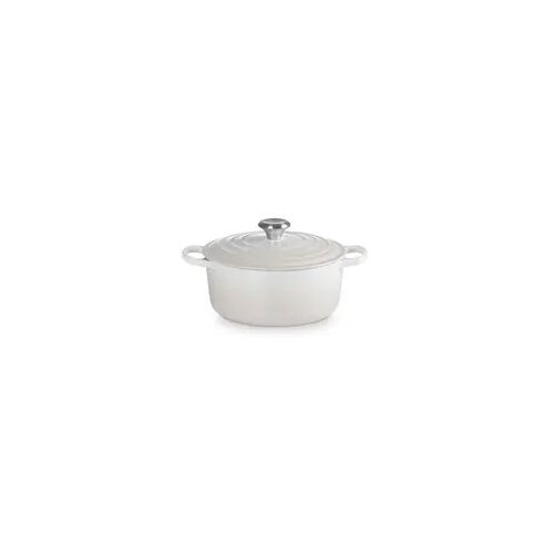 Le Creuset Signature Bräter rund 24 cm Meringue Cene