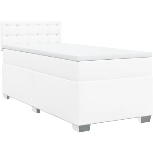 Maison Chic Box spring postelja - Vzmetna postelja z vzmetnico bel 90x190 cm umetno usnje SL5472, (21902955) Cene
