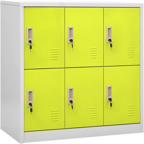 VidaXL Ormarić s ključem svjetlosivi-zeleni 90 x 45 x 92,5 cm čelični Slike