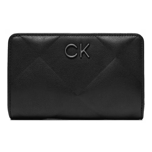 Calvin Klein Velika ženska denarnica Re-Lock Quilt Bifold Wallet K60K611374 Črna