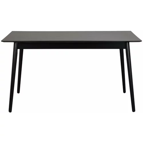 Rowico crni blagovaonski stol Lotta, 140 x 90 cm