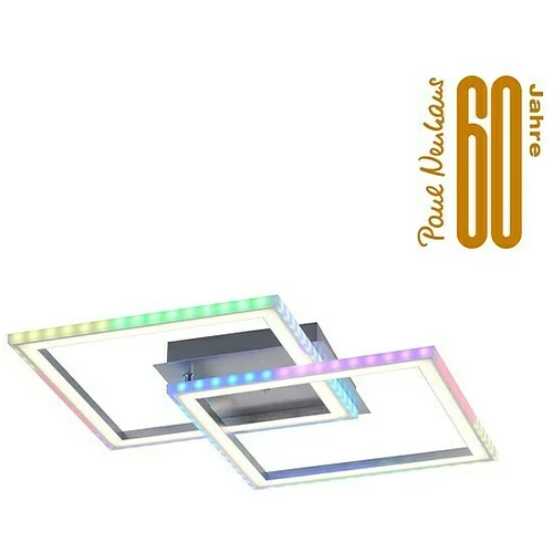 LEUCHTEN DIREKT LED stropna svetilka LeuchtenDirekt FELIX60 (30 W, 44,5 x 44,5 x 6,4 cm, RGB)