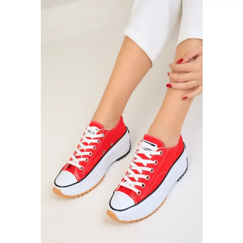 Soho Red Women's Sneakers 18158