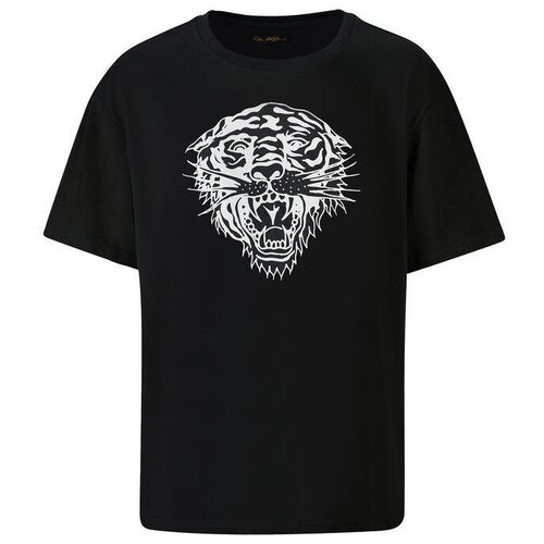 Ed Hardy Majice s kratkimi rokavi - Tiger-glow t-shirt black Črna Cene