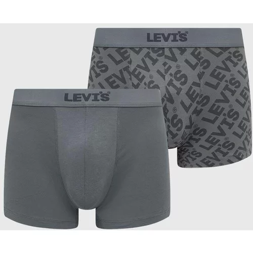 Levi's Boksarice 2-pack moški, siva barva