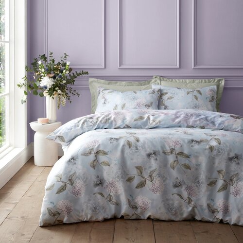 RHS Svijetlo plava posteljina za krevet za jednu osobu 135x200 cm Floral Serenity &amp;ndash; Slike