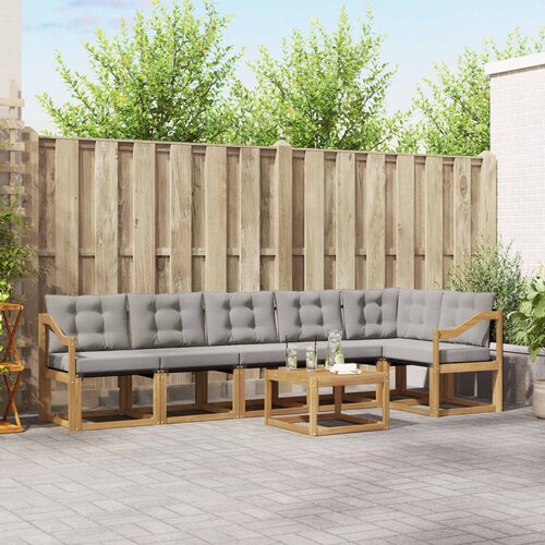  Set vanjskih sofa 7 kom. Bijela i svjetlosiva Cijene