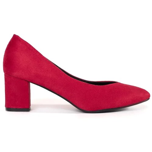 GOODIN Red suede women's pumps Cene