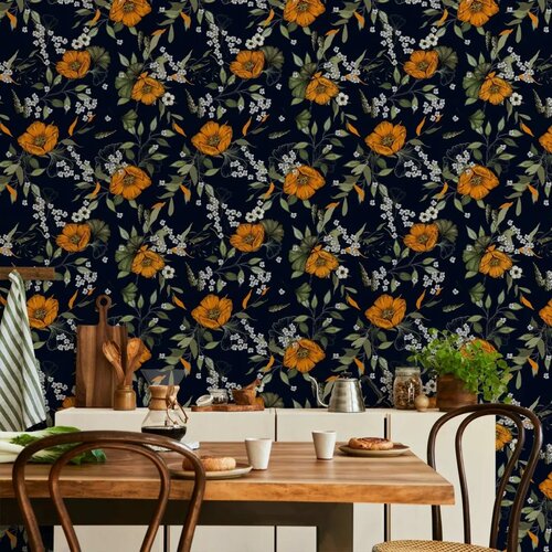  Tapeta - Orange Bloom 50x1000 Vodootporna Cene