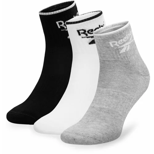 Reebok Set 3 parov unisex visokih nogavic R0362-SS24 (3-pack) Pisana