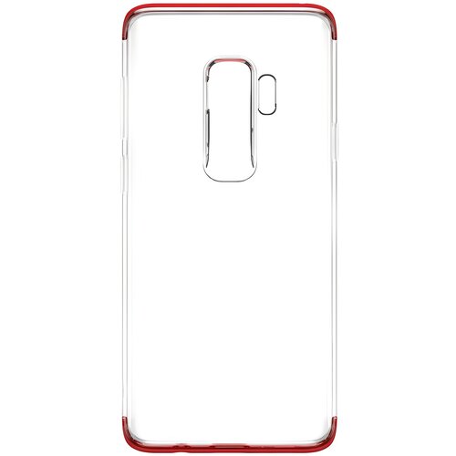 Baseus Armor prozirna futrola TPU s amortizerom TPE za Samsung Galaxy S9 Plus - Crvena Slike