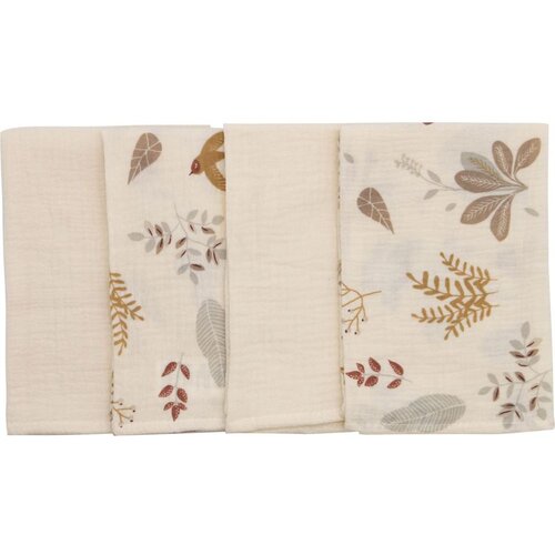 Bubaba by FreeON tetra krpice muslin 4/1 listki, 40 x 40 cm beige Cene