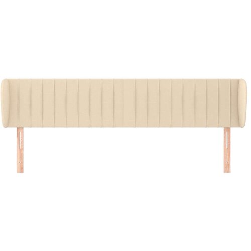  Uzglavlje s u&amp;scaron;ima krem 203x23x78/88 cm od tkanine Slike