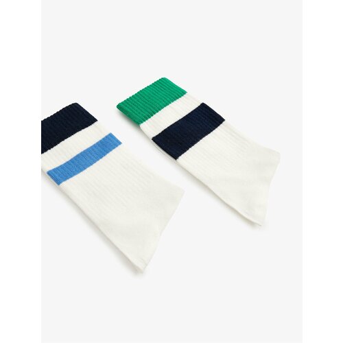 Koton Pair of Tennis Socks Striped Patterned Cene