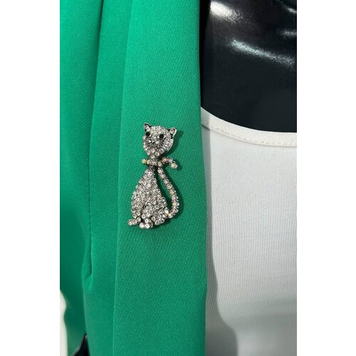 Kesi Brooch Cat A-2-21-10 silver color Slike