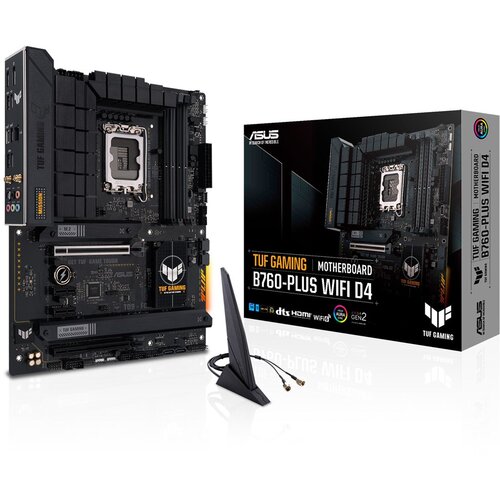 Asus TUF GAMING B760-PLUS WIFI D4 LGA1700 ATX 4xDIMM DDR4 1xDP 1xHDMI 4xSATA 3xM.2 matična plošča, (20472475) Cene