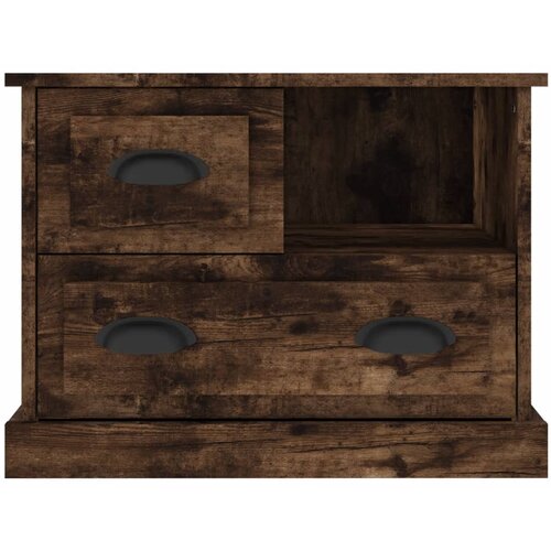 Maison Chic Noćni ormarić boja dimljenog hrasta 60 x 39 x 45 cm Slike