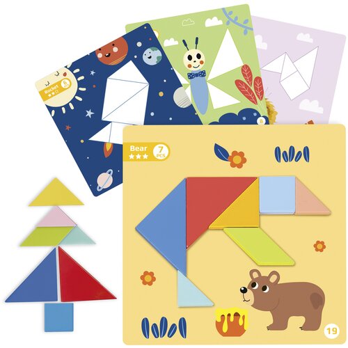 Tooky Toy Magnetni tangram Slike