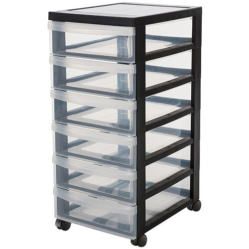 Ormarić s kotačićima (D x Š x V: 40 x 29 x 66 cm, Broj ladica: 6, Plastika) Cijene