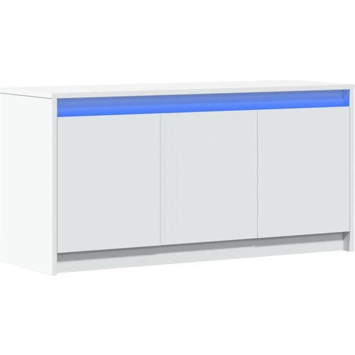  ormarić LED bijeli 100 x 34 x 50 cm od konstruiranog drva Slike