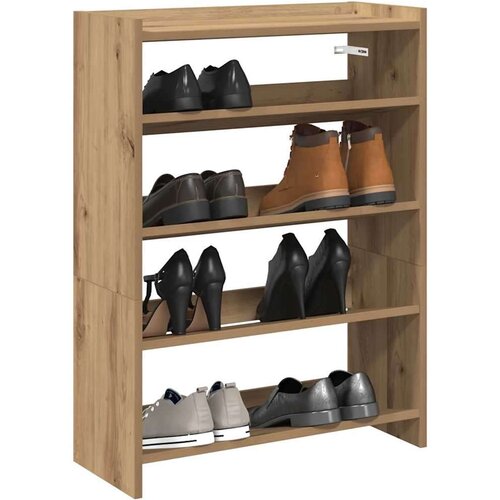 VidaXL stalak za cipele boja hrasta 80x25x61,5 cm konstruirano drvo Slike