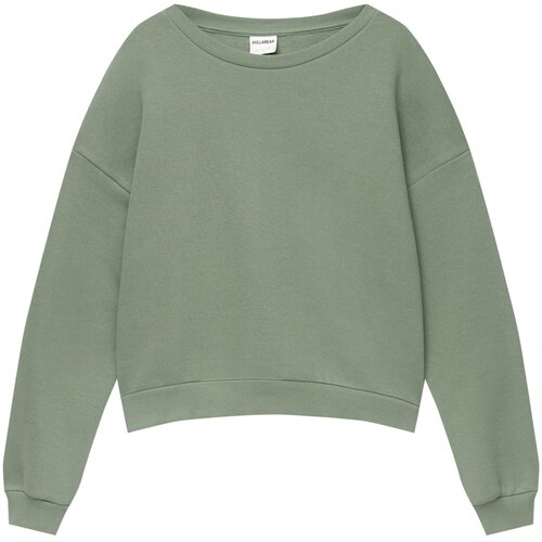 Pull&amp;amp;Bear Sweater majica zelena Slike